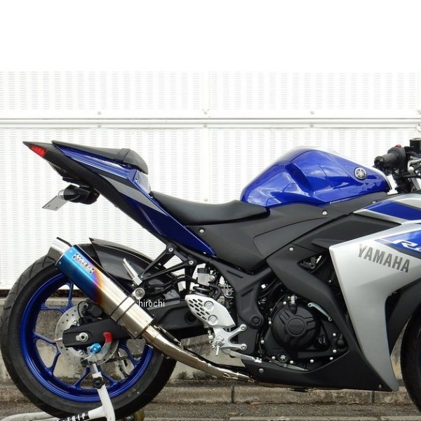 フルエキゾースト JMCA ラウンド YZF-R25、MT-25 ステンレス/チタン焼色