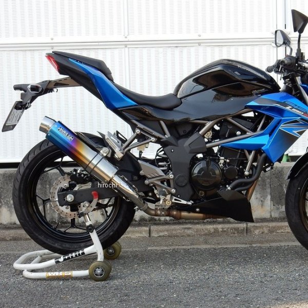 スリップオンマフラー JMCA ラウンド Z250SL チタン焼色