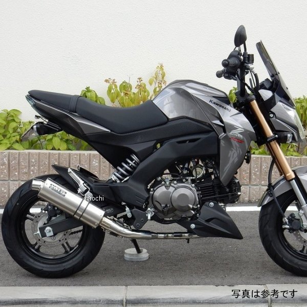 フルエキゾースト JMCA オーバル ショート Z125PRO ステンレス/チタン