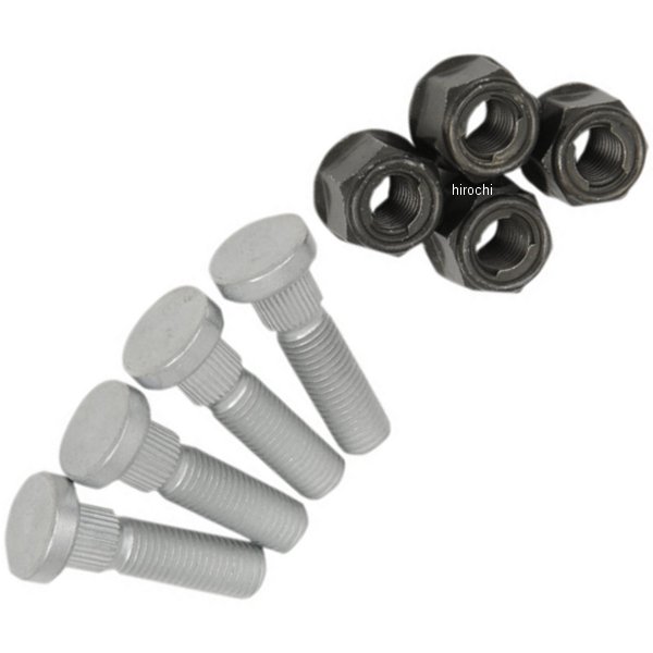 ホイールスタッドとナットのセット 05年-13年 カワサキ KVF750、KVF650