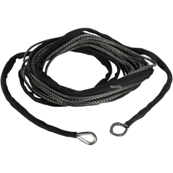 ウインチロープ 3/16インチ(4.7mm)X50フィート(15m) 黒