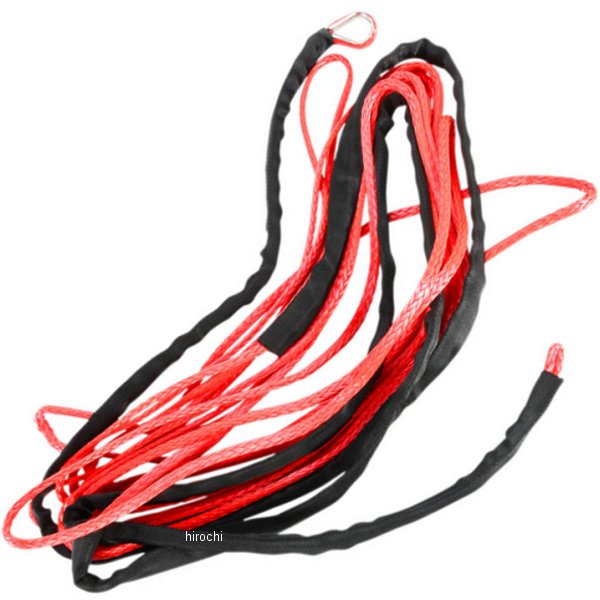 ウインチロープ 1/4インチ(6.3mm)X50フィート(15m) 赤