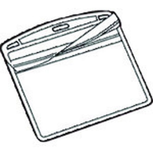 196-2927  192238)名札用替ケース C名刺型横10枚