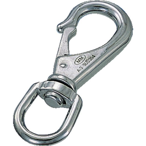 B111 849-0746  ステンレス スイベルスナップ 線径4mm 長さ66mm