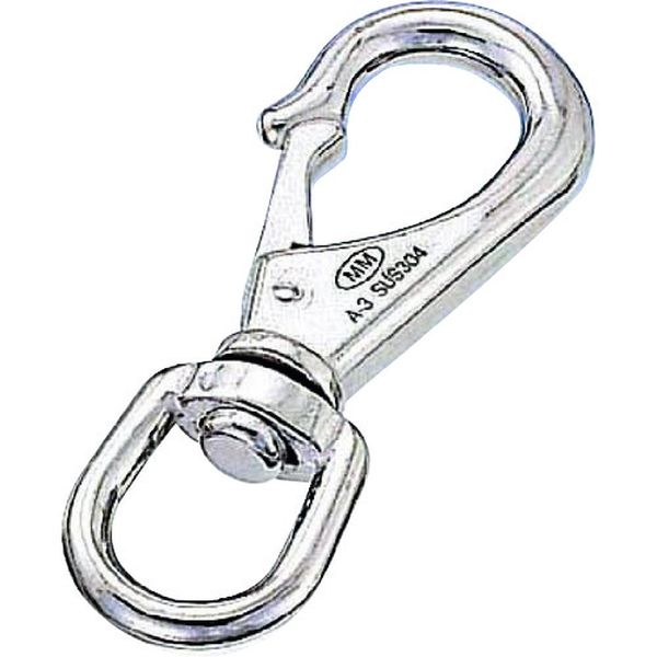 B112 849-0747  ステンレス スイベルスナップ 線径5mm 長さ85mm