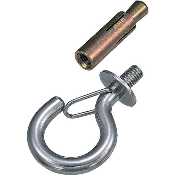 B1496 849-0812 吊金具(ボルトタイプ) ステンレス ボルトフック(カットアンカー付) フックの長さ33mm