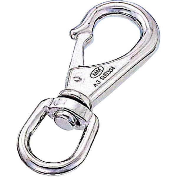 B1847 205-1857  ステンレス スイベルスナップ 線径2.5mm 長さ37mm