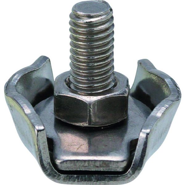 B2364 162-9592  ステンレス シングルワイヤークリップ 使用ロープ径3mm