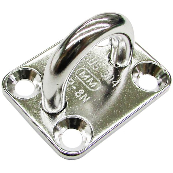 B3074 525-6756  ステンレス アイプレート(小ねじ付) 9mm