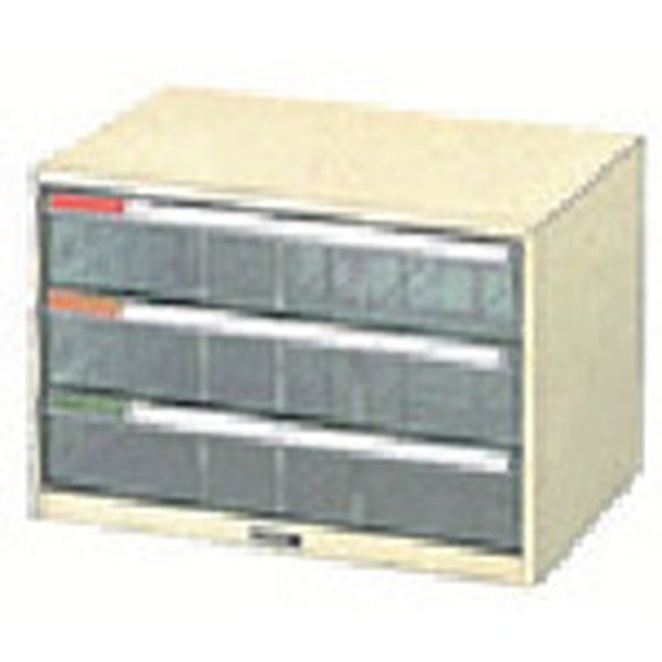 B4WM3P 723-7642  レタ-ケ-ス B4W 深型 3段