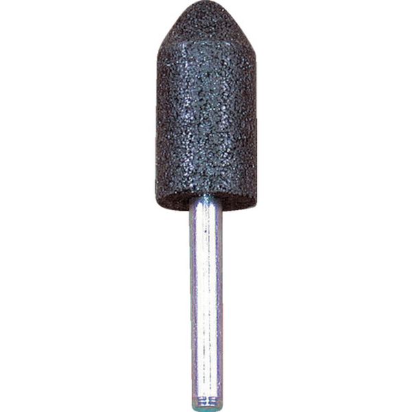 BA2538H1 812-3647  レジノイド軸付砥石 A(黒) 砲弾 25×38×6 50個入り