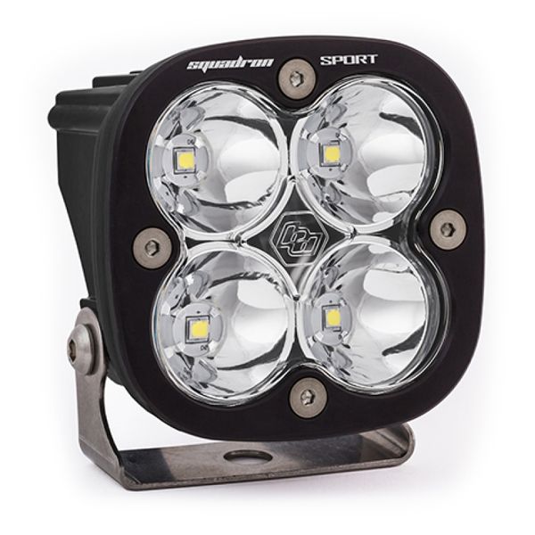 Squadron Sport Spot Pattern Black LED Light Pod - Clear