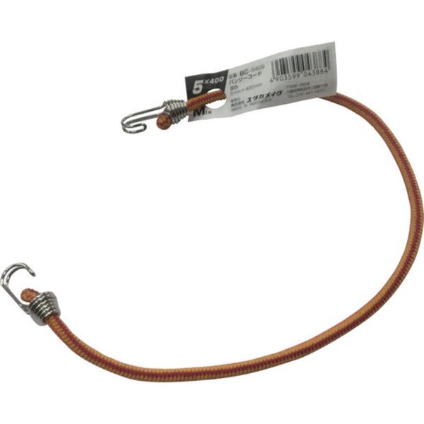 ゴム バンジーコード 5mm×400mm 混色