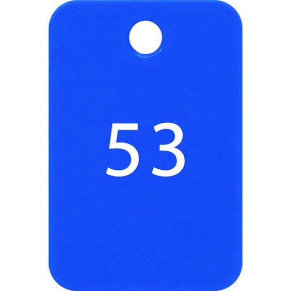 BF56BU 159-4714  番号札 四角 大 番号入り51～75 青 (25枚入)