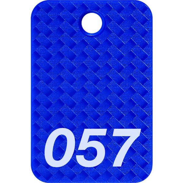 BF82BU 159-6255  番号札 四角 大 番号入り51～75 青 (25枚入)