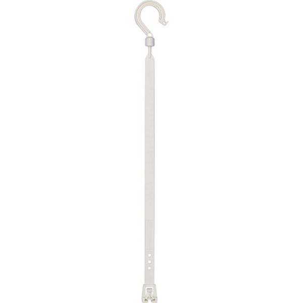 BH400SHWH 434-9588  万能フッカー 400mm 丸フック付 【ホワイト】