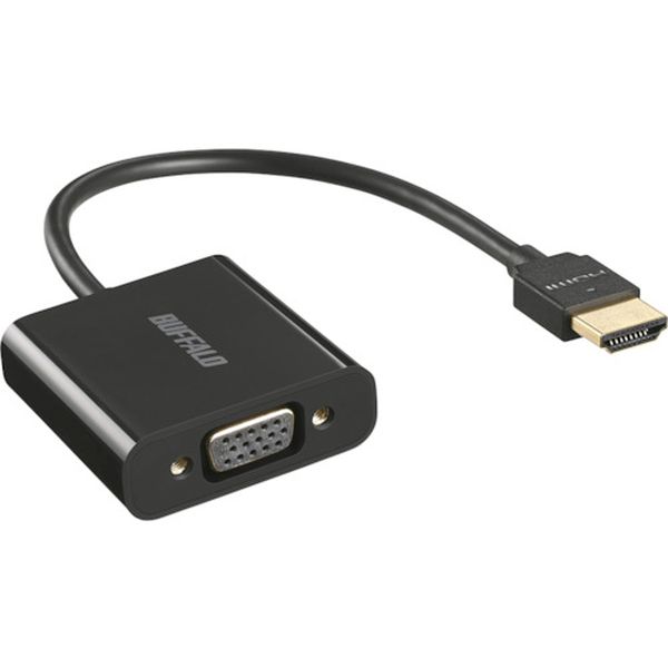 HDMI to VGA変換アダプター 0.15m ブラック