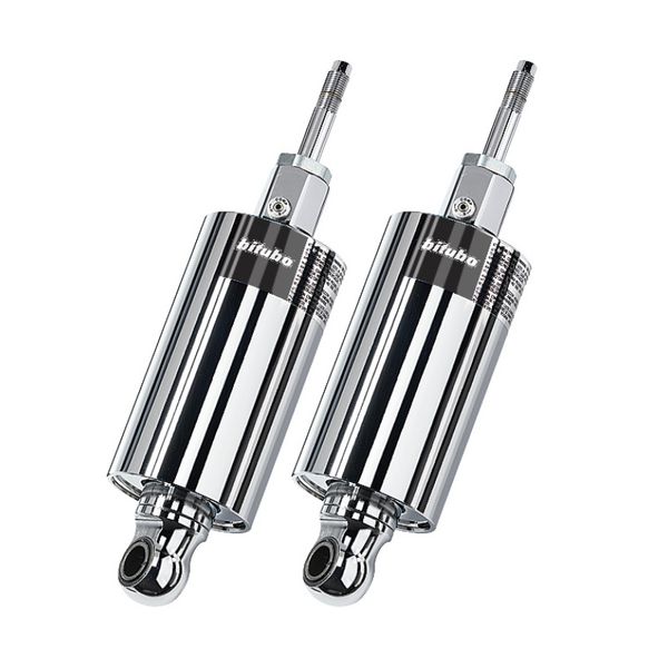 Bitubo HMG1 Twinshocks Adjustable: Spring Preload, Compression, Length, Black Spring