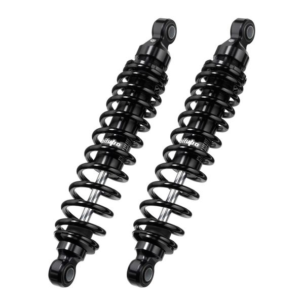 Bitubo WMB0 Twinshocks Adjustable: Spring Preload, Length 286mm, Dark Edition