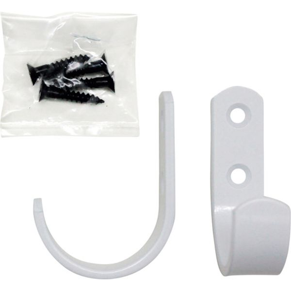 BK354 335-2302  バラカラーフックJ1  シロ 2個入り