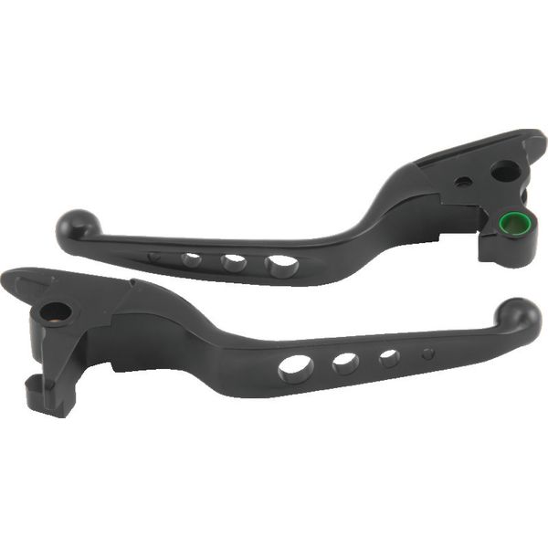 Bikers Choice 15-17 FLST FXST Black O Series Holed Lever Set