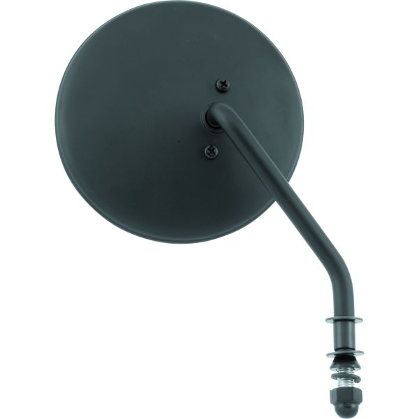 Bikers Choice Black 4 Inch Round Mirror Short Right Universal