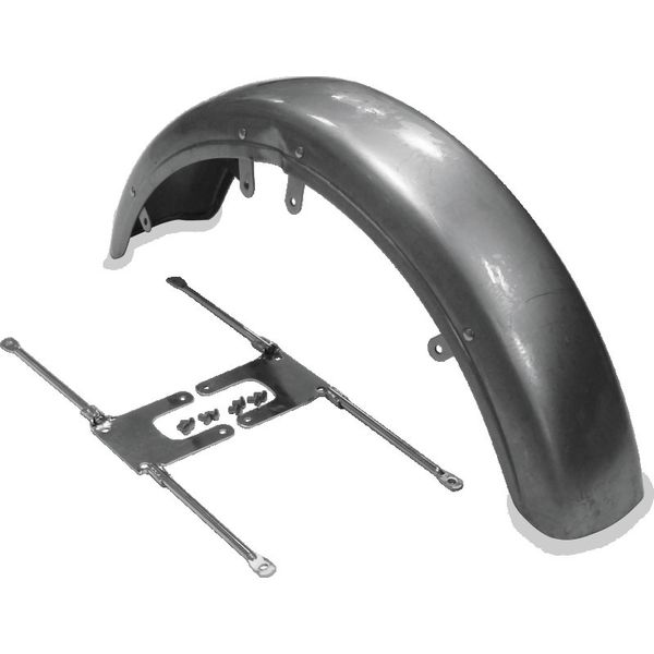 Bikers Choice 73-86 FX XL 82-94 FXR Front Fender W/Chrome Brackets Replaces H-D 59007-73A 59111-74