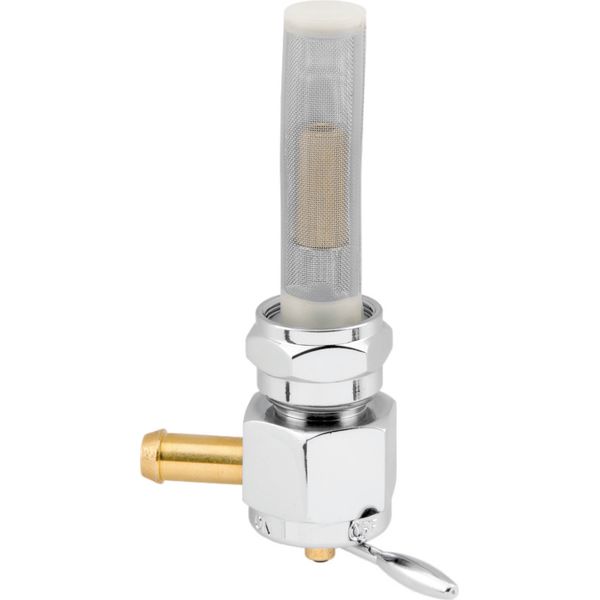 Bikers Choice Chrome Hex Petcock 22MM Left Outlet