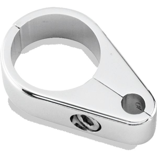 Bikers Choice 1 Inch Chrome Plain Clutch Cable Clamp