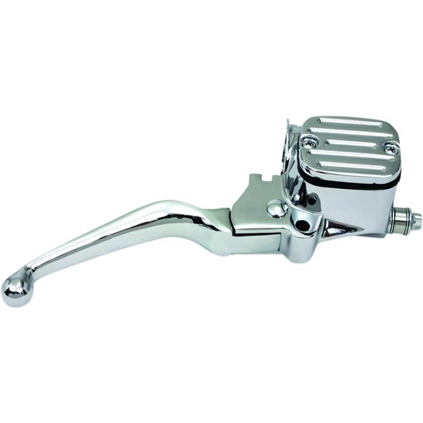 Bikers Choice Chrome 96-07 FL 96-10 ST Dyna 96-03 XL 9/16 Bore Chopped Handlebar Master Cylinder