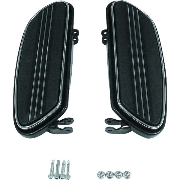 Bikers Choice 86-Up FLH FLT Black Extended Floorboard Kit