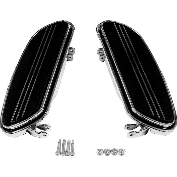 Bikers Choice 86-Up FLH FLT Chrome Extended Floorboard Kit