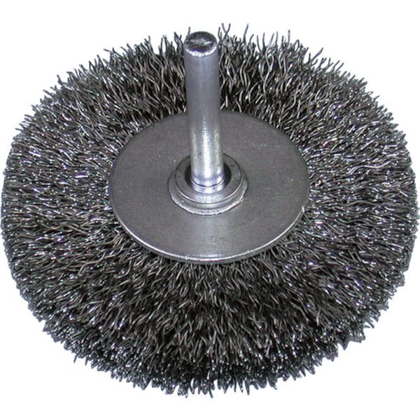 812-3867  軸付ホイールブラシ・鋼線 25X10X6X35 5個入り