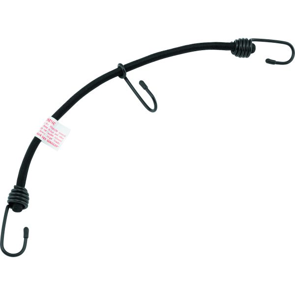 BikeMaster Bungee 18in Heavy Duty 3 Hook Black