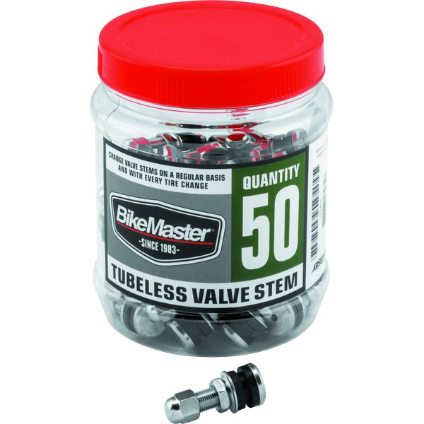 BikeMaster Valve Stem Chrome Tubeless Tub 50