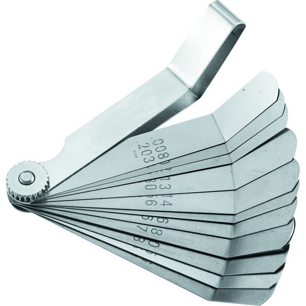 BikeMaster 12-Blade Angled Combination Tappet Feeler Gauge Set - Pack of 3