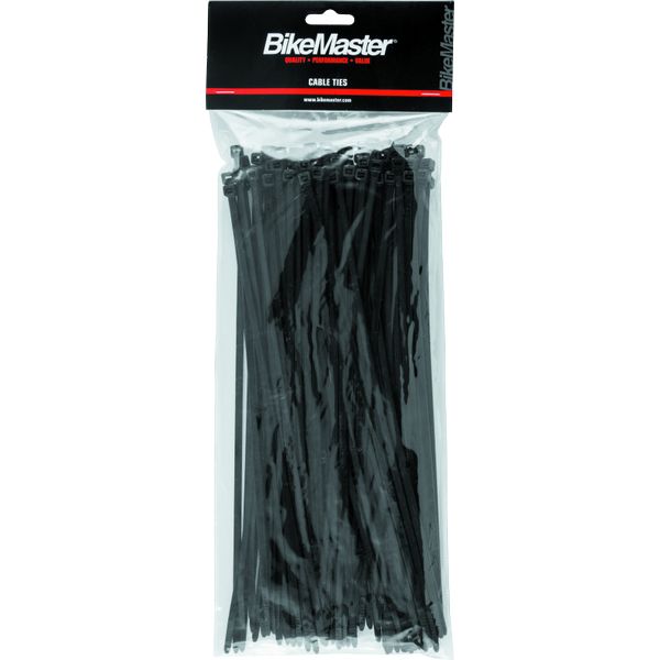 BikeMaster 11in Cable Ties (Pack of 100) - Black