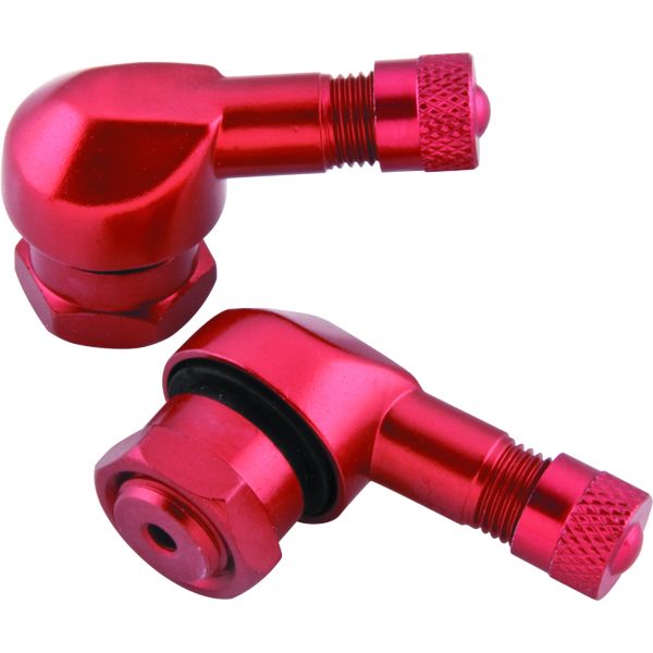 BikeMaster Valve Stem 2/Piece pack red