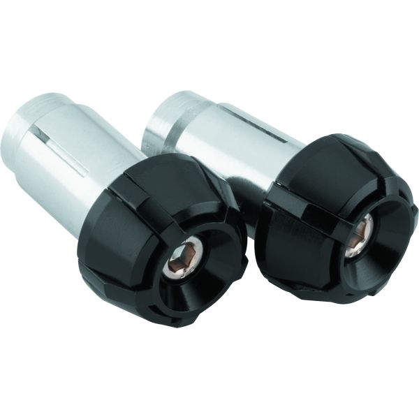 BikeMaster Anti-Vibration Bar Ends - Black/Black