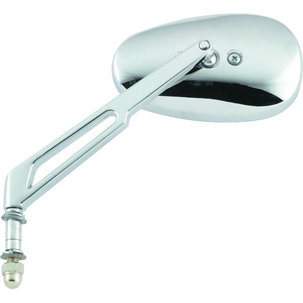 BikeMaster Harley Highrise Mirror 6-1/16in Stem - Each - Chrome
