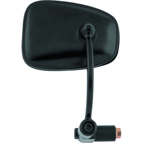 BikeMaster Semi-Retractable Barend Mirrors 7/8in & 1in Bars - Each - Black
