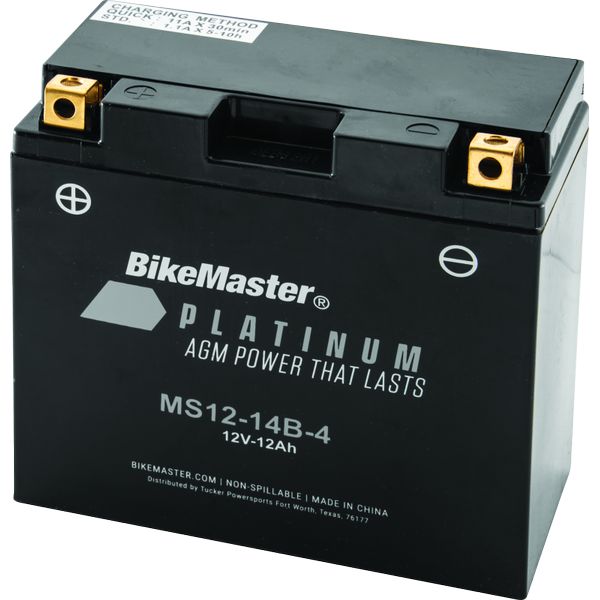 BikeMaster AGM Battery - MS12-14B-4