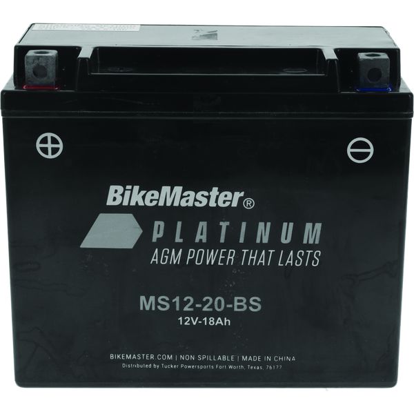 BikeMaster AGM Battery - MS12-20-BS