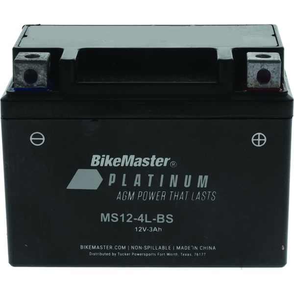 BikeMaster AGM Battery - MS12-4L-BS