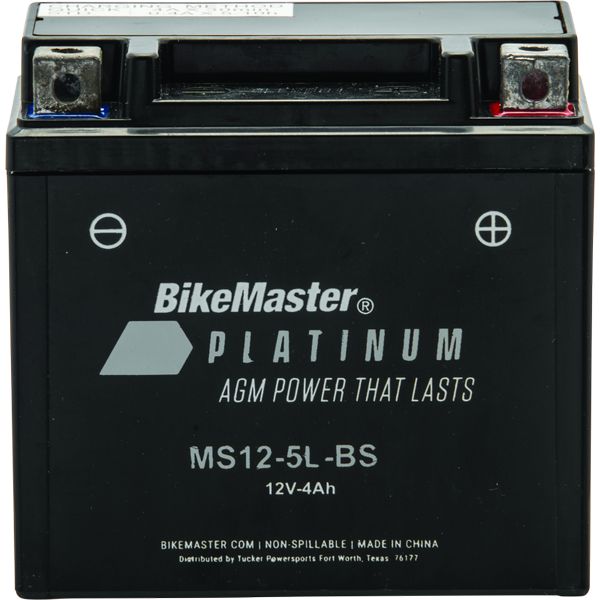 BikeMaster AGM Battery - MS12-5L-BS