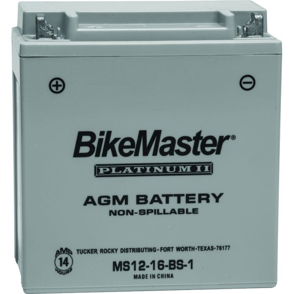BikeMaster AGM Battery - MS12-16-BS-1
