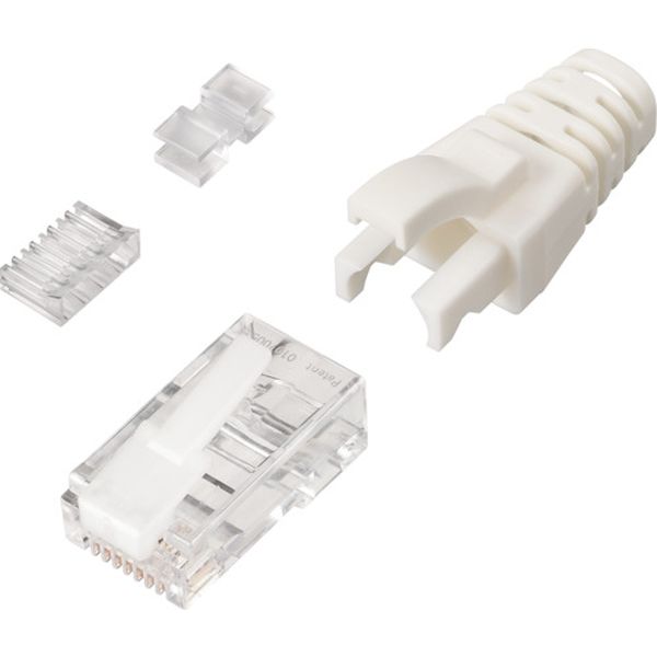 Cat6対応LANコネクター＋カバー付 10個入