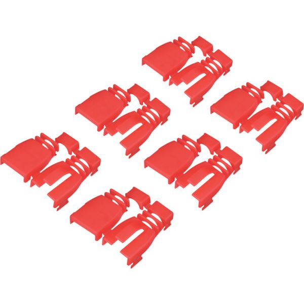 428-4225  後付け用コネクター保護カバー6個入り レッド