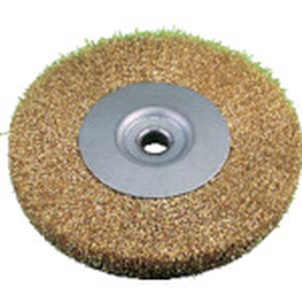 BMF75 812-3983  軸付ホイールブラシ 真鍮 75x13x6x35 5個入り