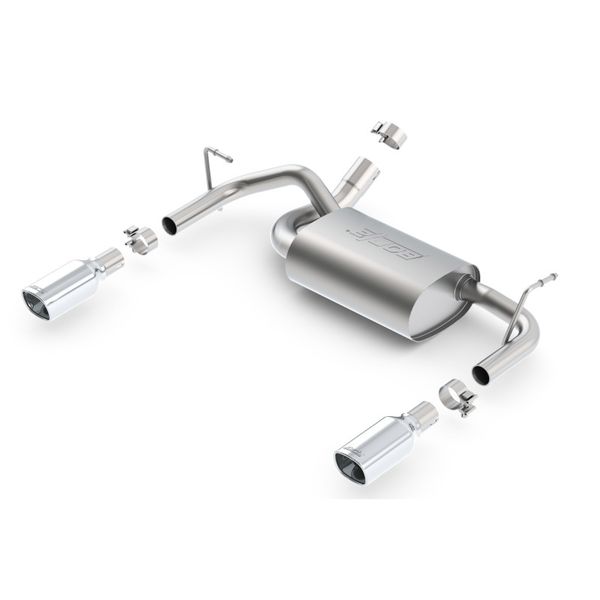 12-16 Jeep Wrangler 3.6L AT/MT 4WD Single Split Rr Exit Touring Exhaust (rear section only)